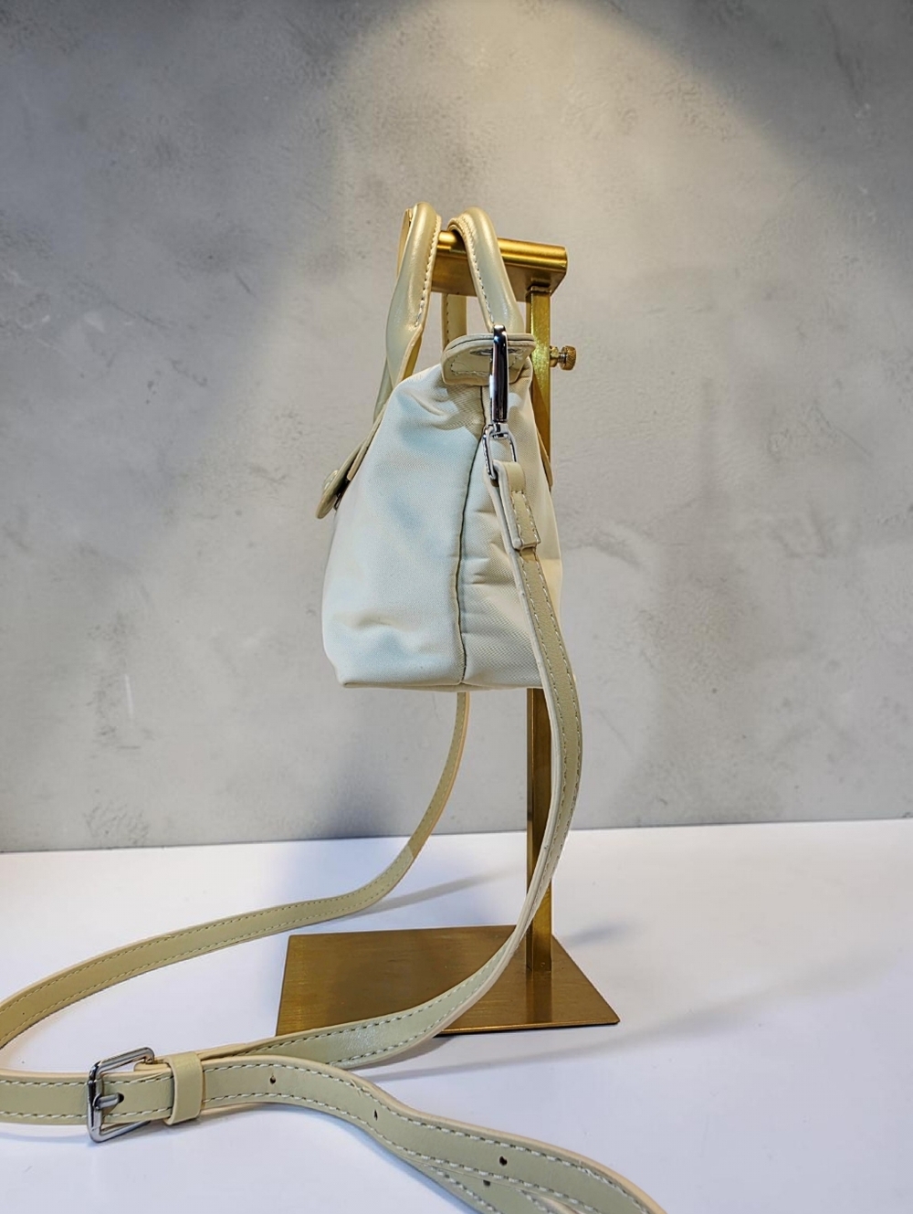 Nylon Top-Handle Tote with Detachable Strap in Two Colors by Fashion Bag Leather - Picture 7 of 8